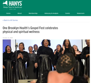 One Brooklyn Health’s Gospel Featured in HANYS Member Spotlight