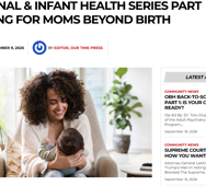 Our Time Press Features OBH Experts in Maternal & Infant Health Series